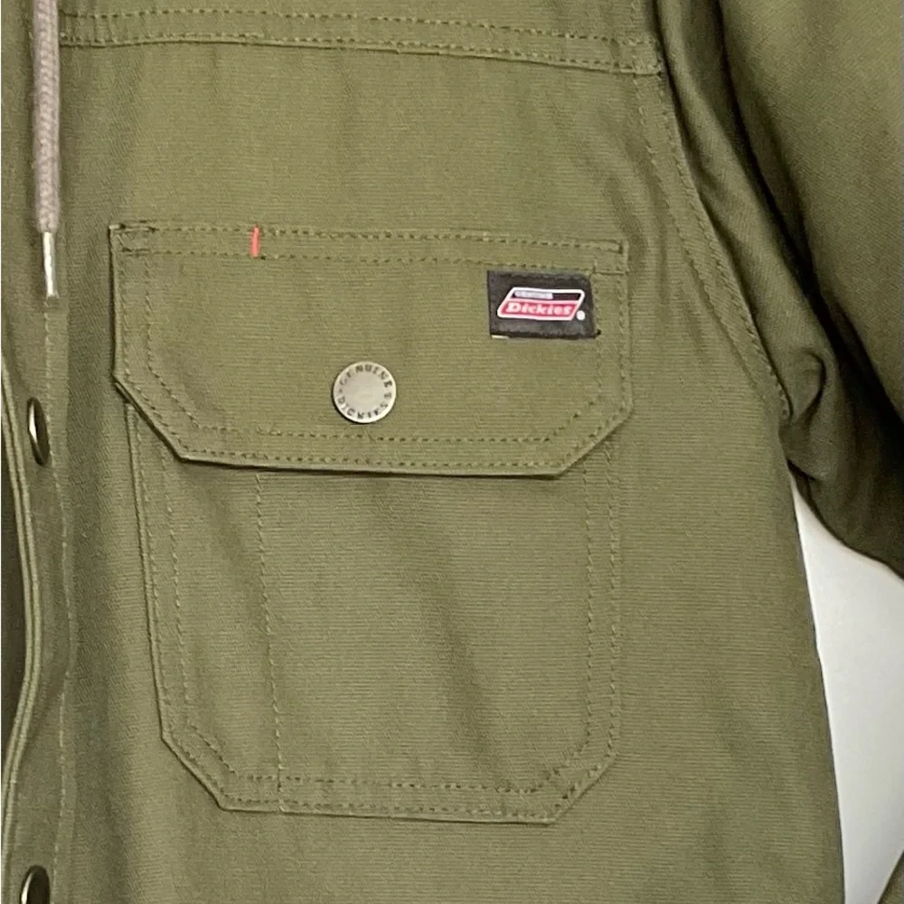 Dickies Green Bomber Jacket with Utility Style